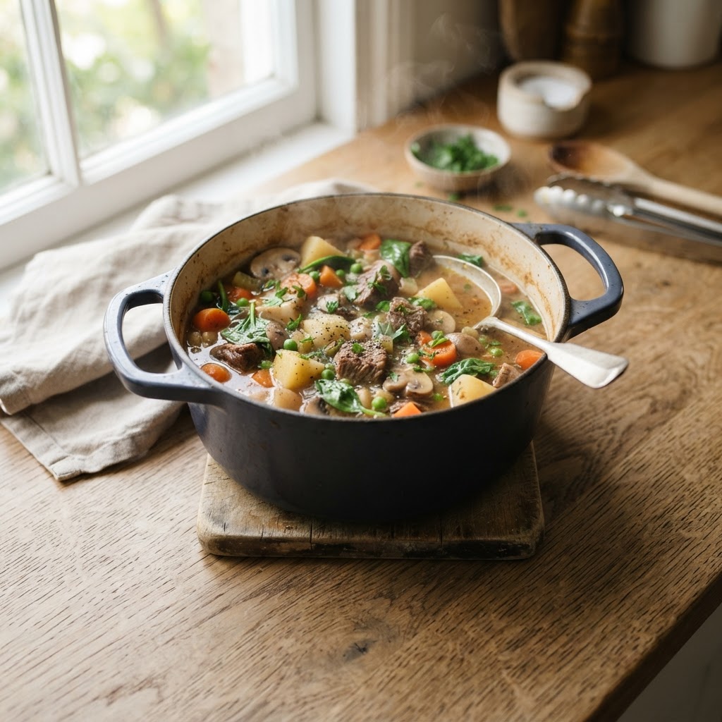 Slow Cooker Beef Stew: When to Add Vegetables