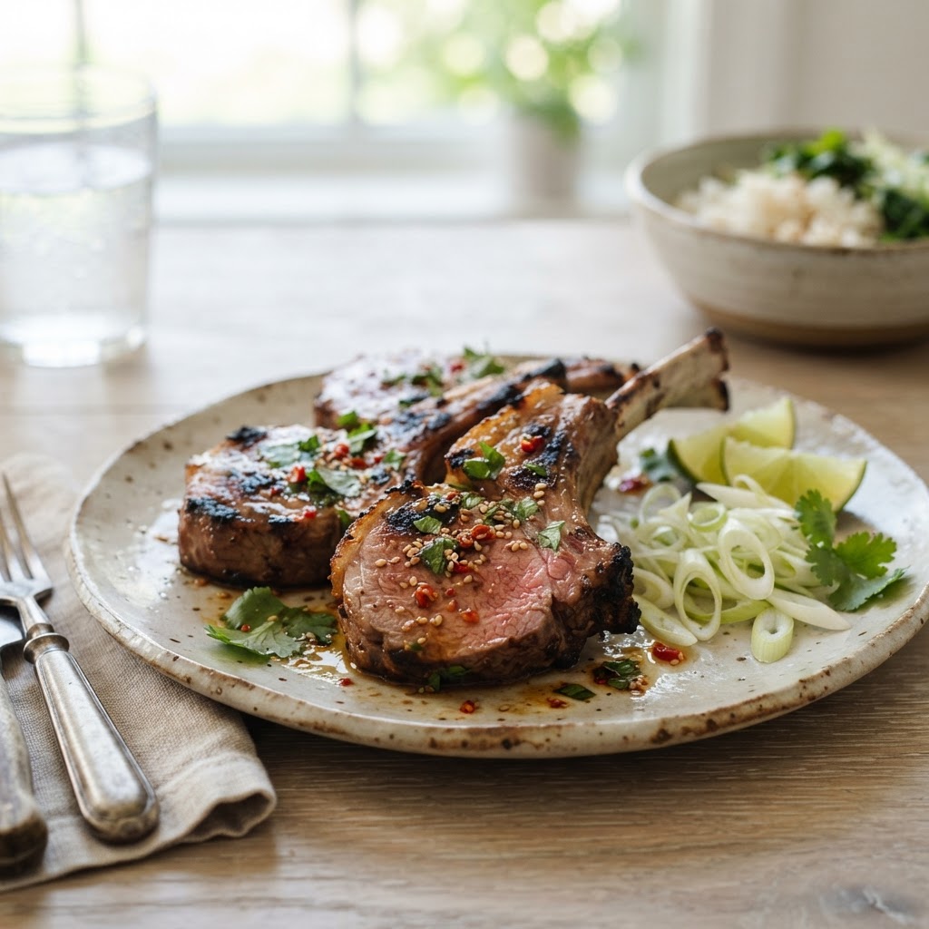 Asian-Inspired Grilled Lamb Chops