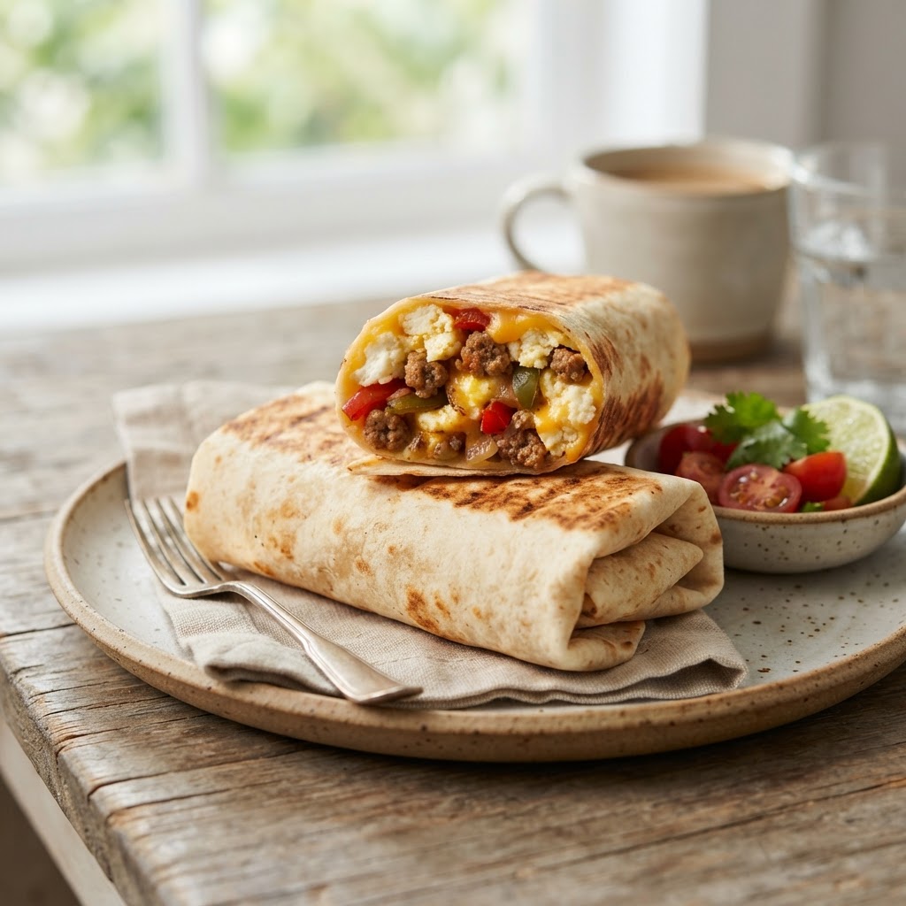 Egg White Breakfast Burritos