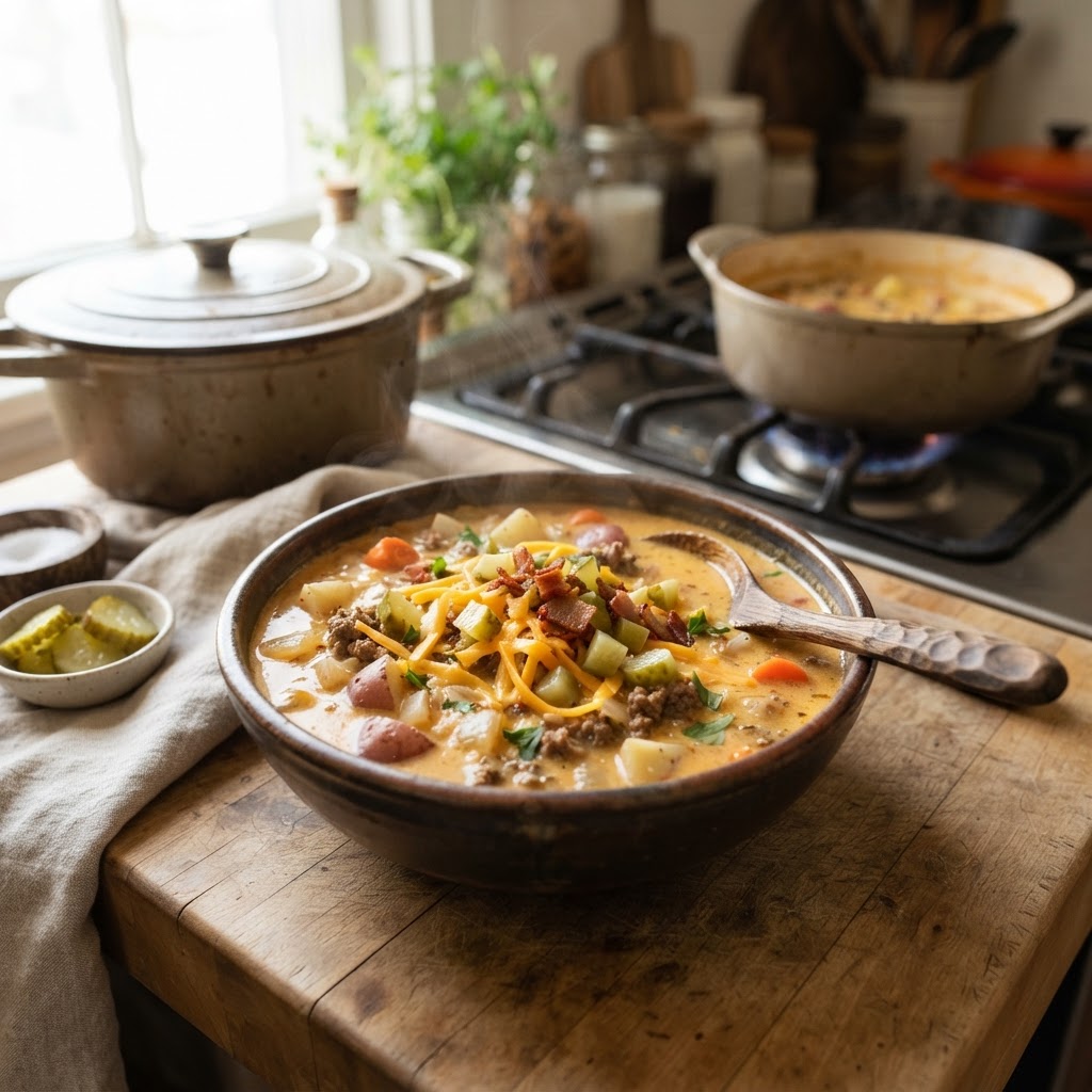 Cheeseburger Soup