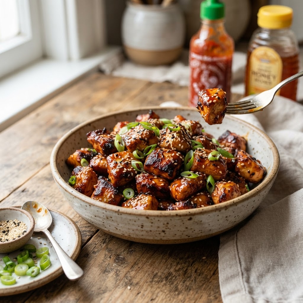 Air Fryer Honey Sriracha Chicken