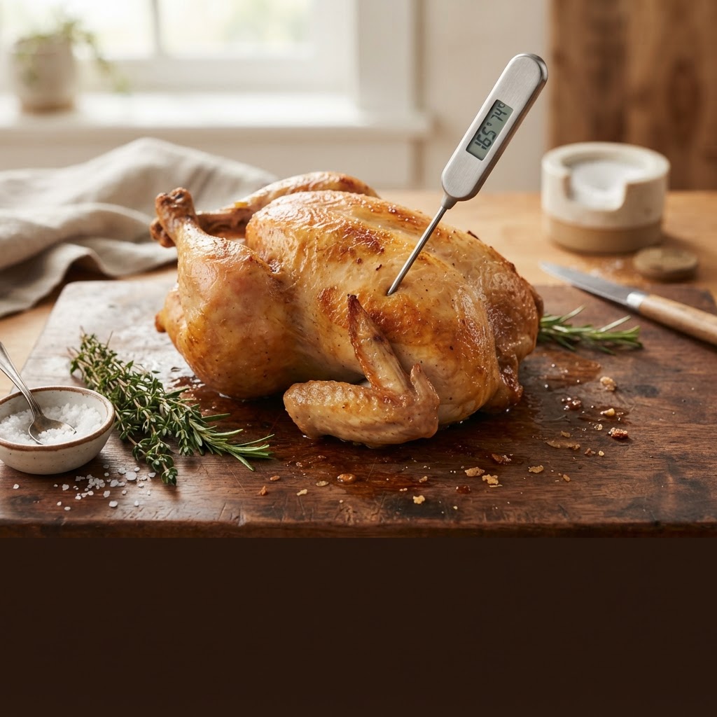 Whole Chicken Internal Temperature and Where to Check It