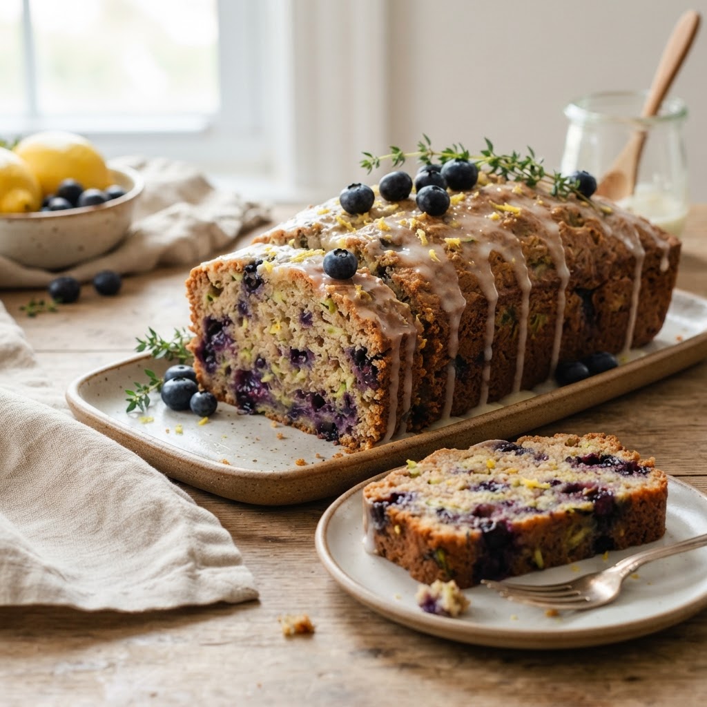 Lemon Blueberry Zucchini Bread