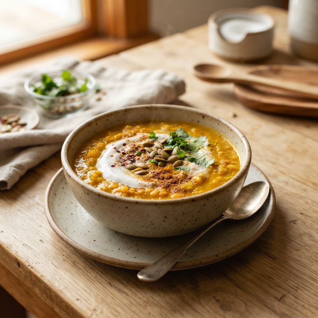 Pumpkin Red Lentil Soup