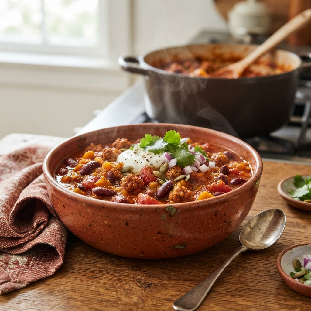 Pumpkin Sausage Chili