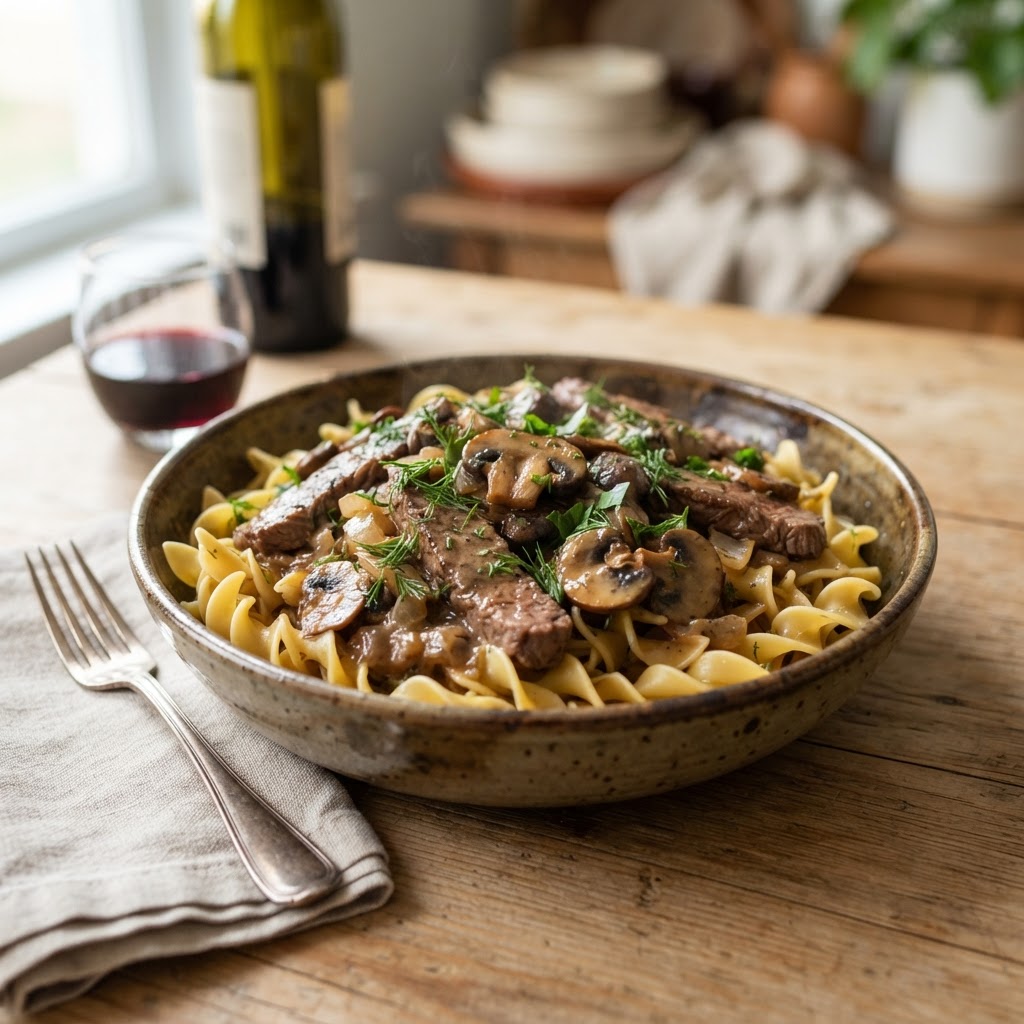 Beef Stroganoff