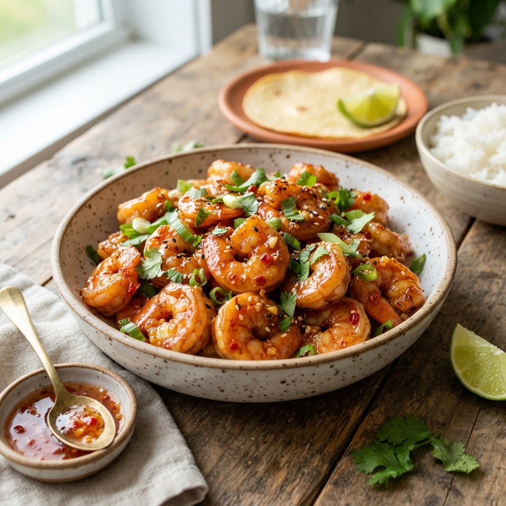 Air Fryer Sweet Chili Shrimp