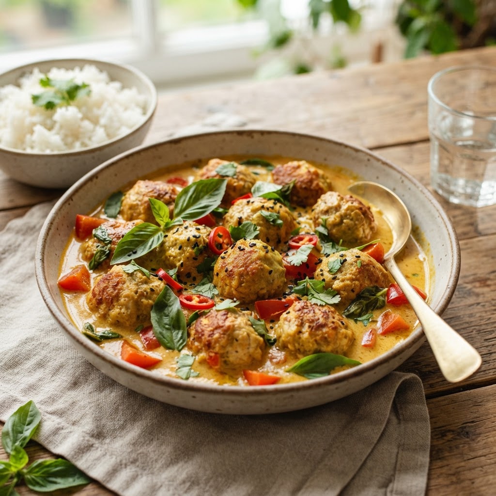 Thai Coconut Curry Meatballs