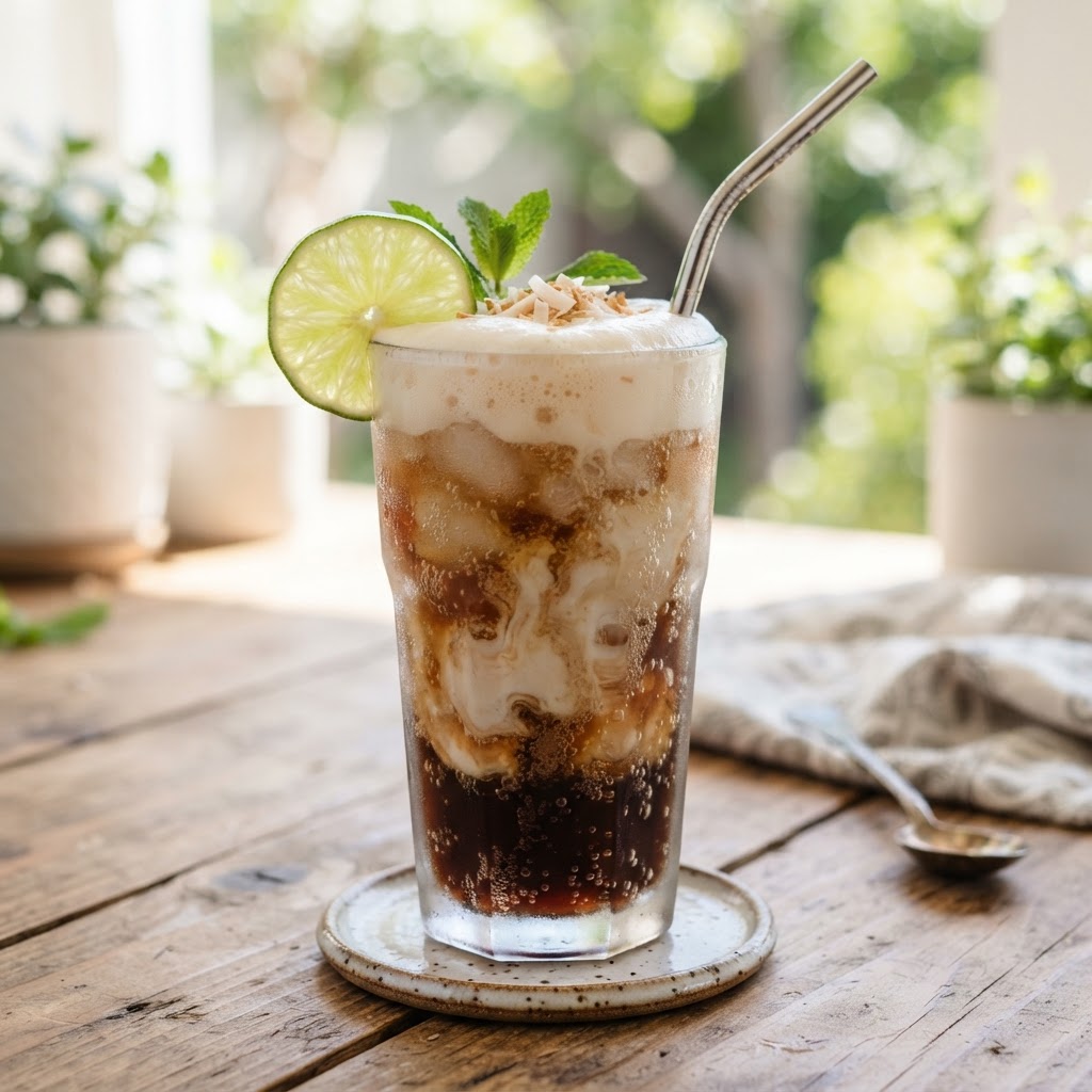 Coconut Lime Dirty Soda