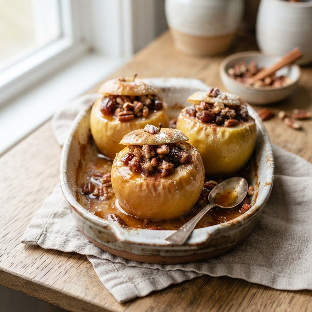 Date Pecan Stuffed Apples