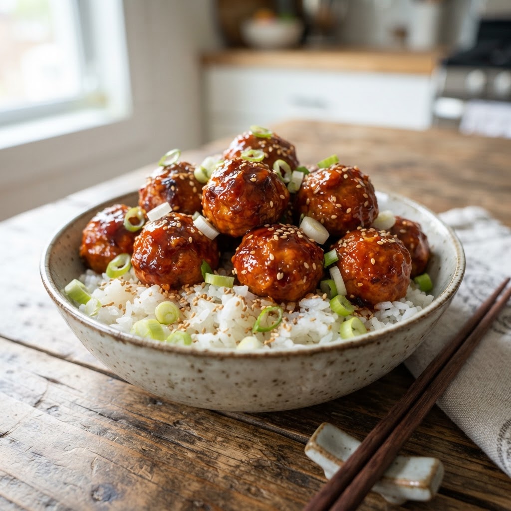 Gochujang Turkey Meatballs