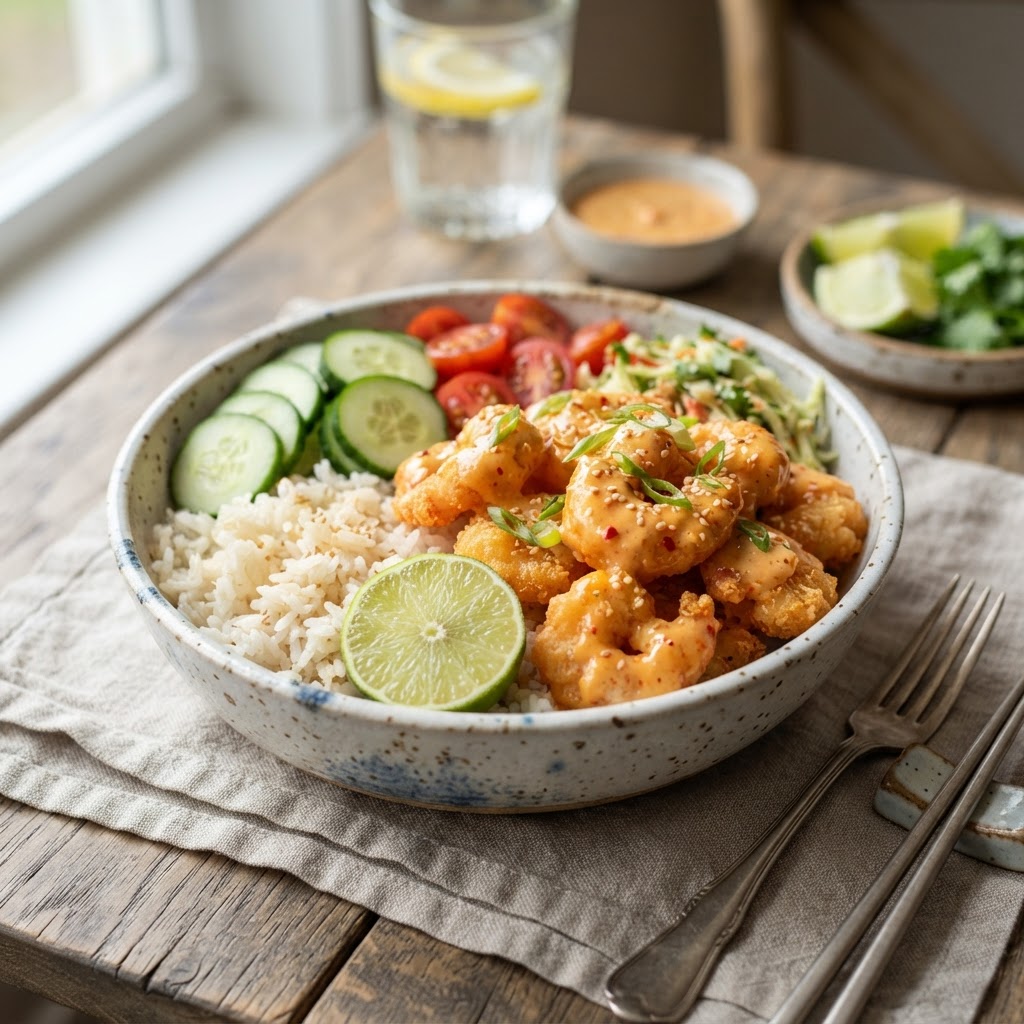 Bang Bang Shrimp Rice Bowls