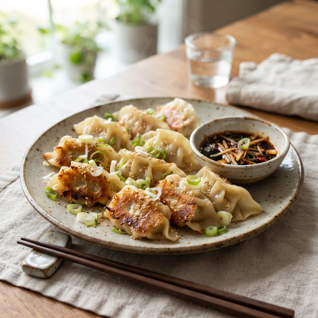 Cabbage Dumplings with Pork and Ginger
