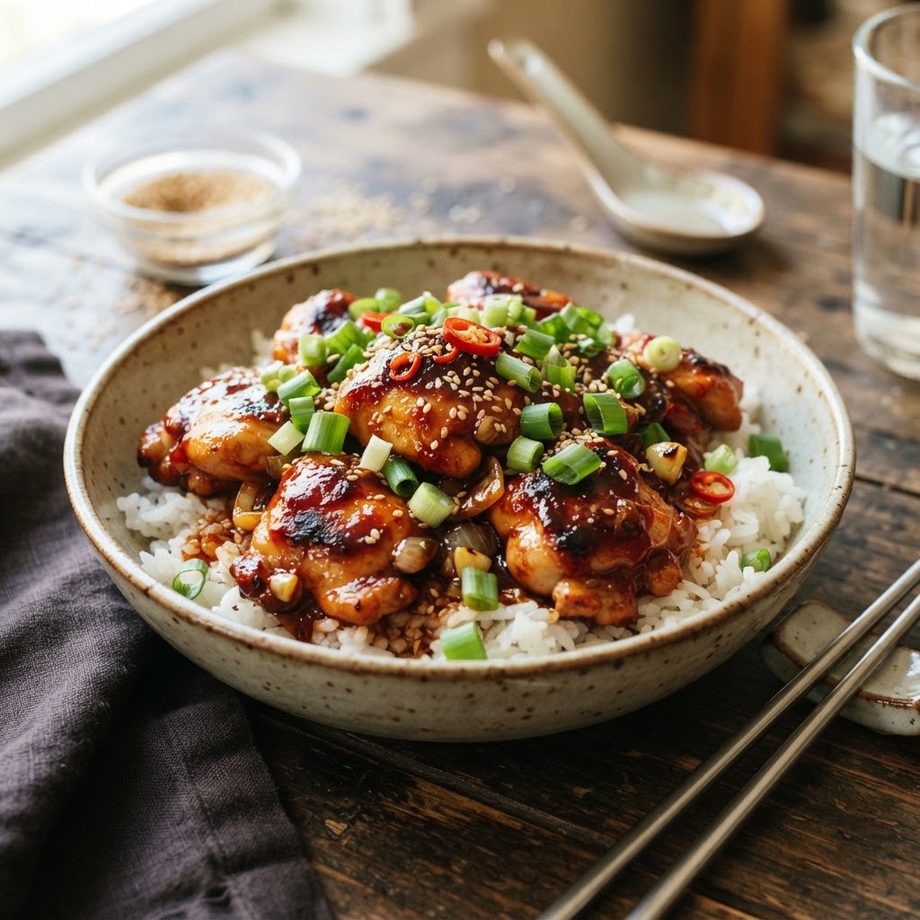 Gochujang Chicken Scallion Stir-Fry