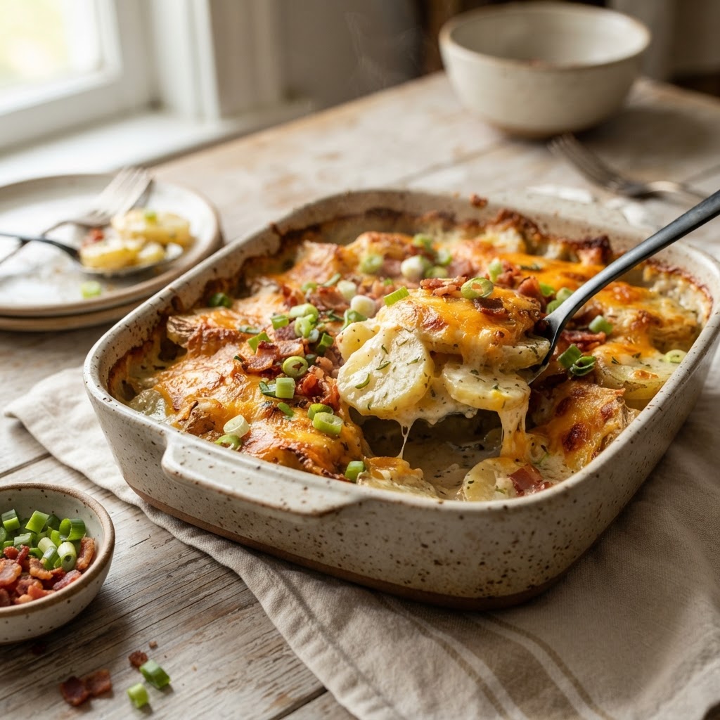 Cheesy Ranch Potato Casserole