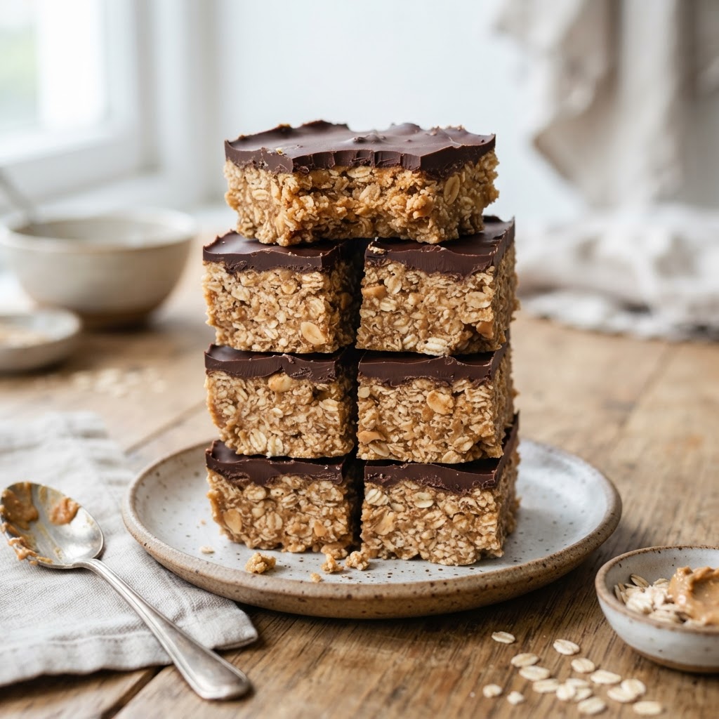 No-Bake Peanut Butter Oat Bars