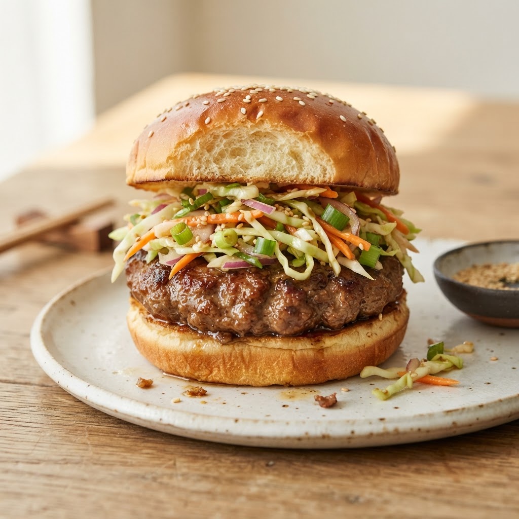 Korean-inspired Bulgogi Beef Burger
