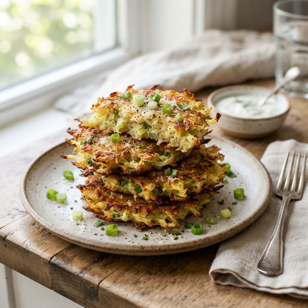 Baked Cabbage Fritters