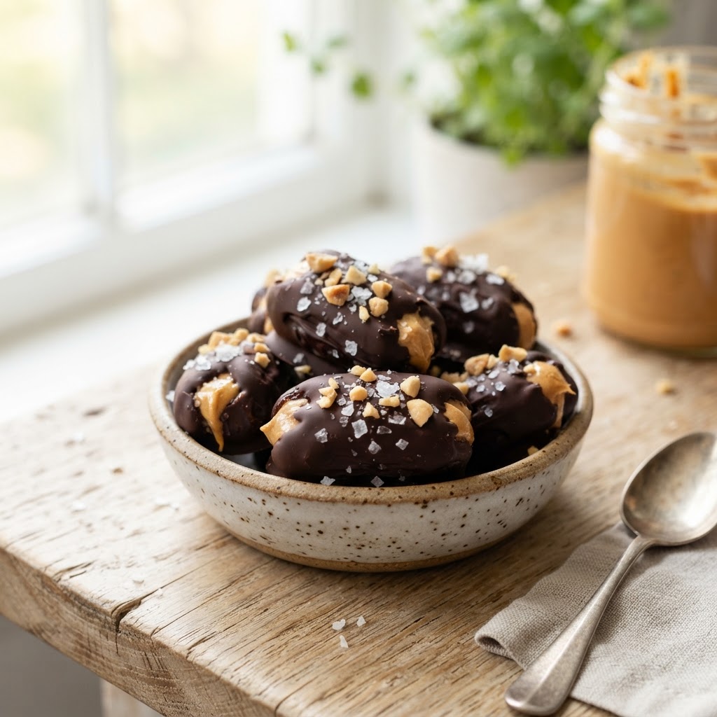Peanut Butter Stuffed Dates