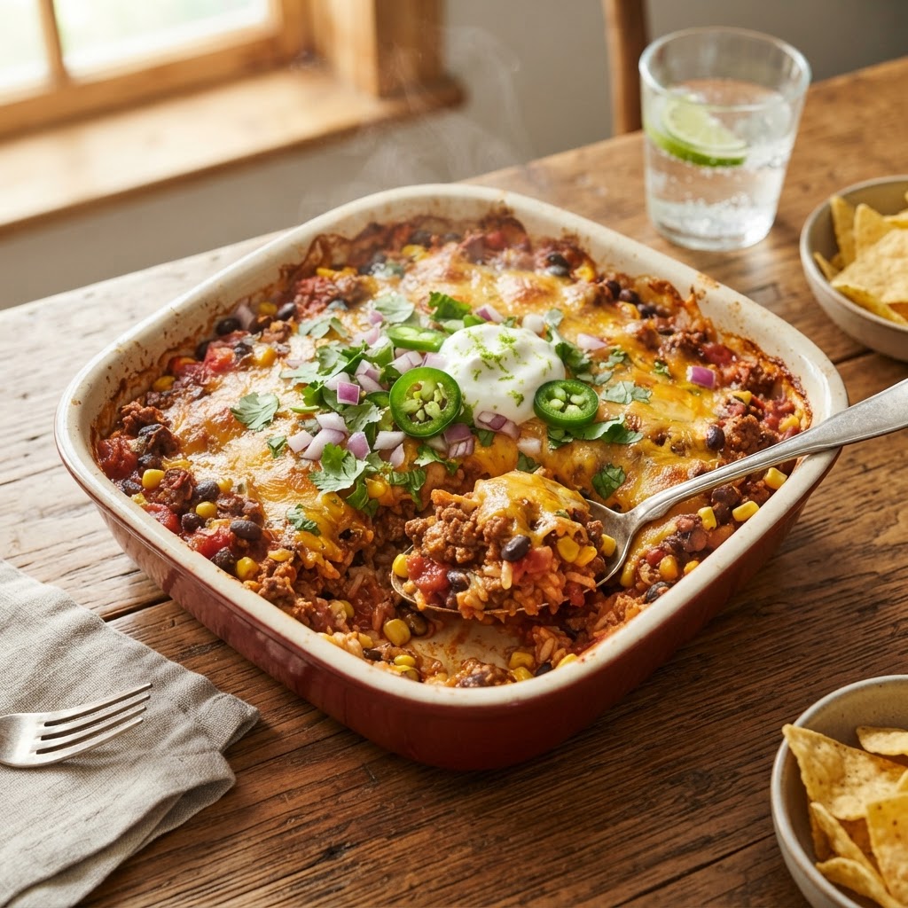 Taco Rice Casserole