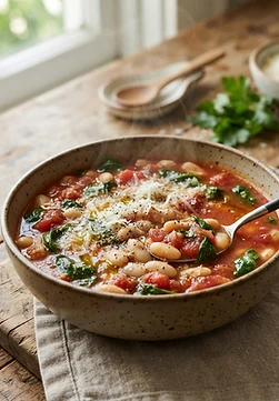 5-Ingredient White Bean Tomato Soup