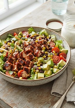 BBQ Chicken Chopped Salad with Yogurt Ranch