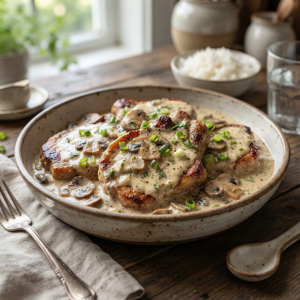 Slow Cooker Creamy Ranch Pork Chops