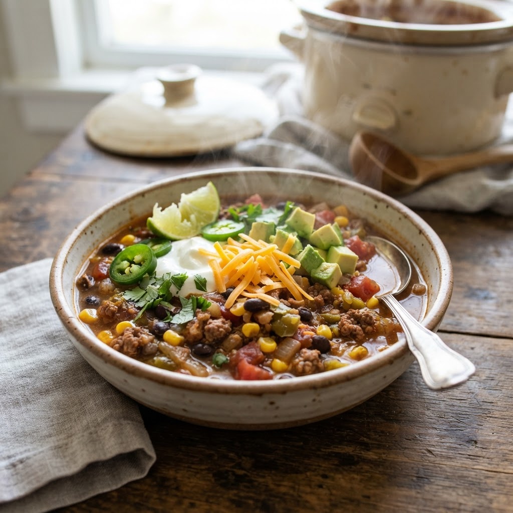 Slow Cooker Taco Soup