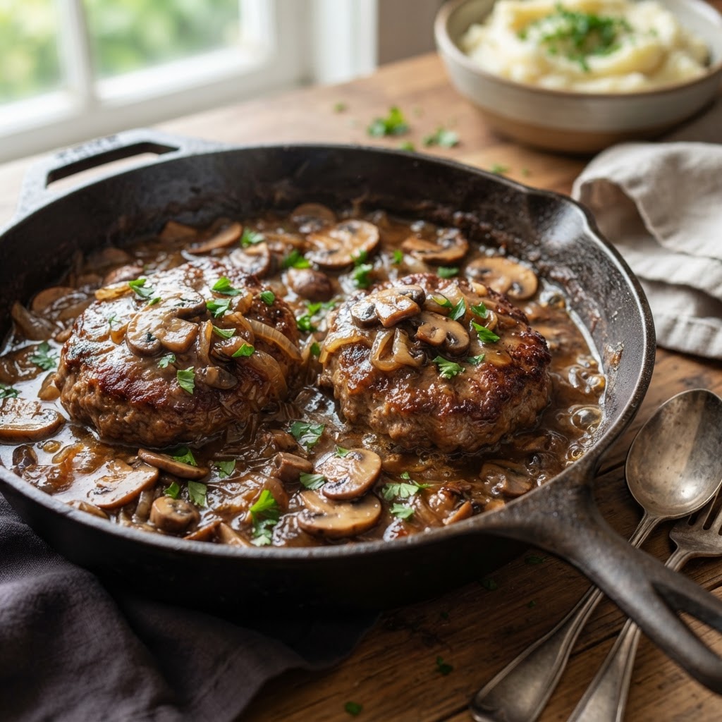Salisbury Steak with Mushroom Gravy