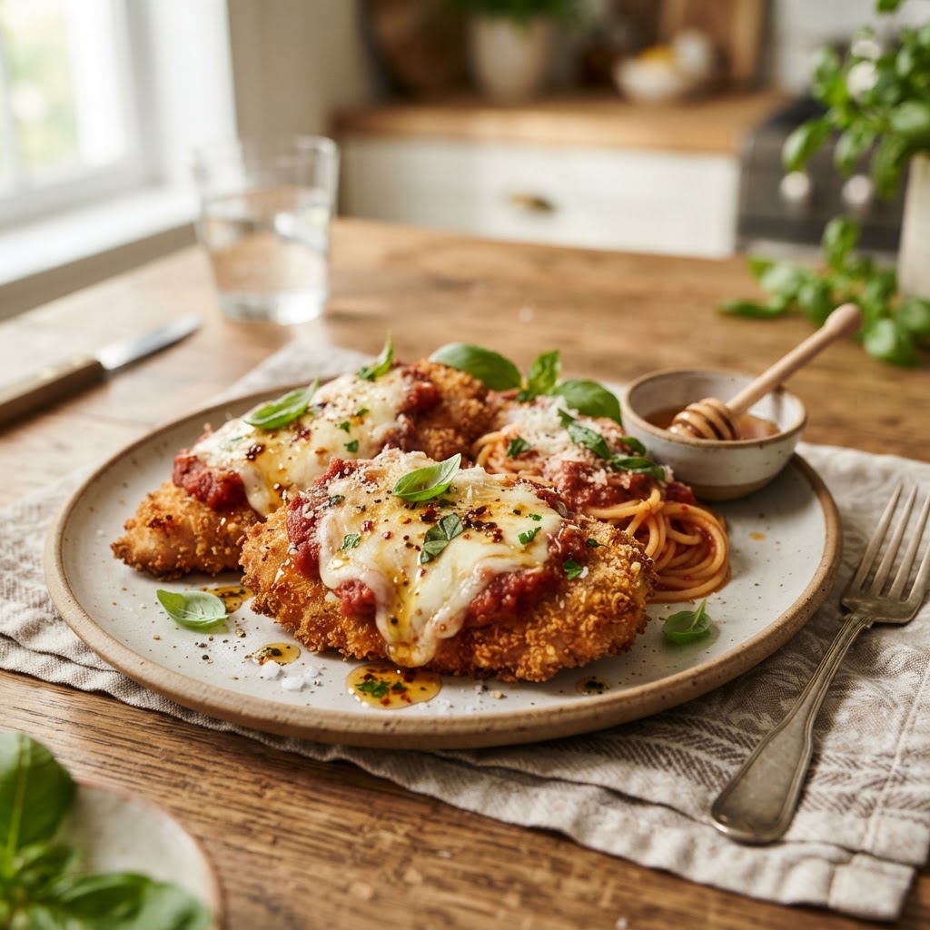 Hot Honey Chicken Parmesan