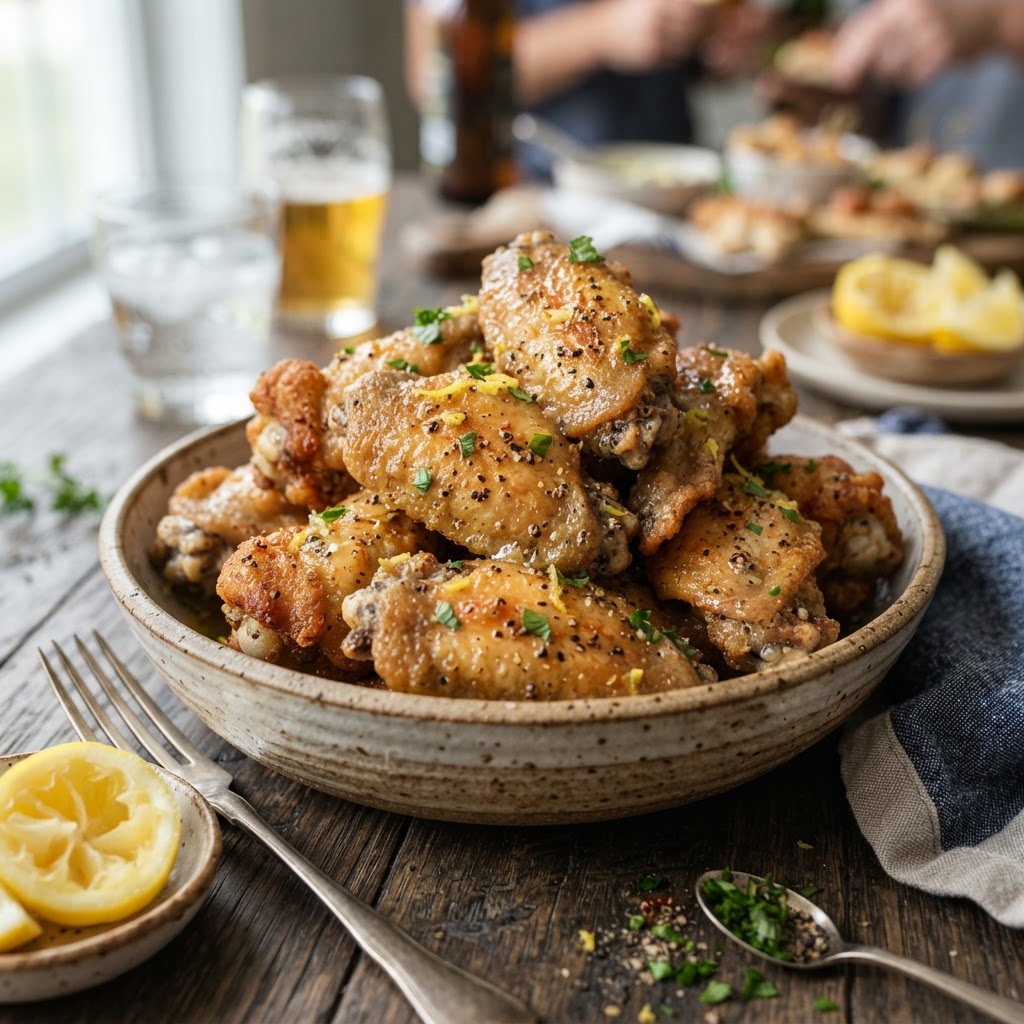 Air Fryer Lemon Pepper Wings