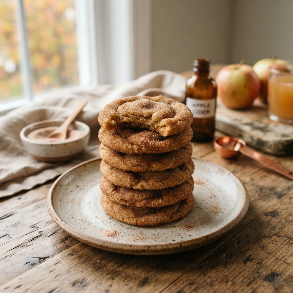 Apple Cider Snickerdoodles