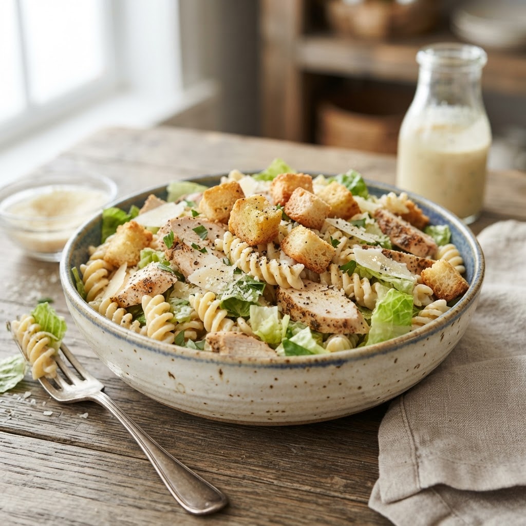 Chicken Caesar Pasta Salad