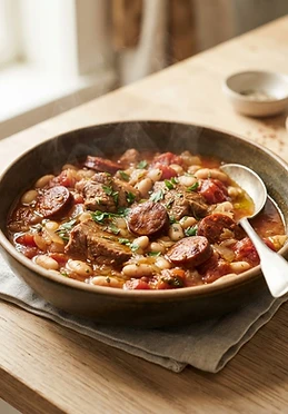 Smoky Chorizo and White Bean Stew