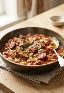Smoky Chorizo and White Bean Stew