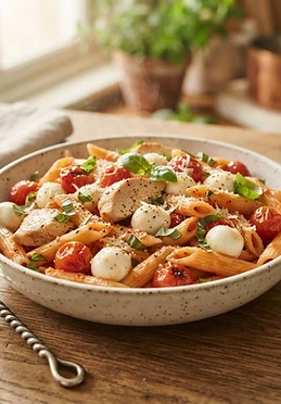 Italian-inspired Chicken and Mozzarella Pasta