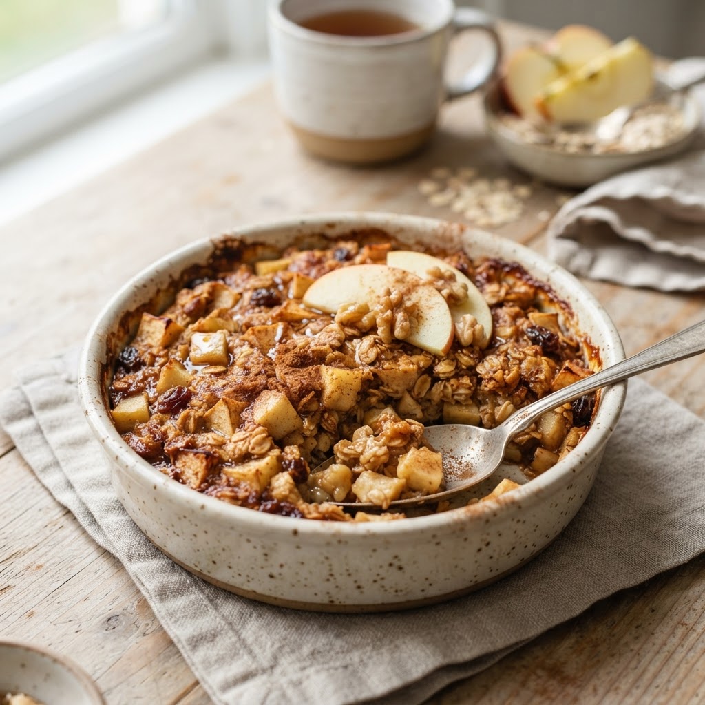 High-Protein Apple Baked Oats