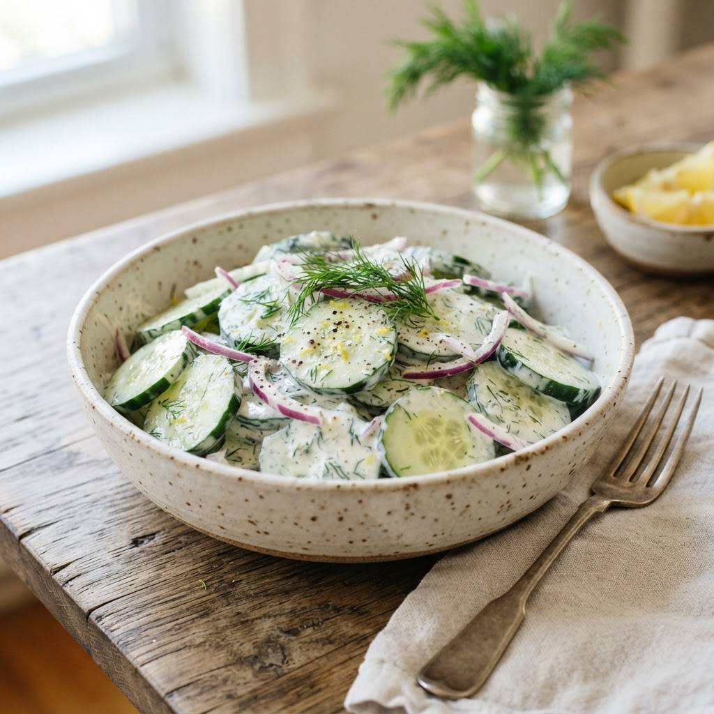 Creamy Cucumber Salad