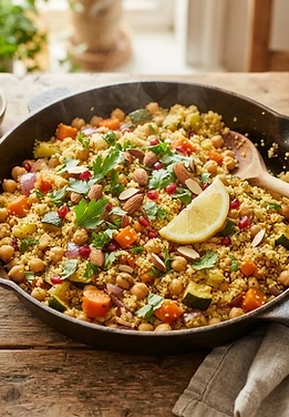 Moroccan Chickpea Couscous