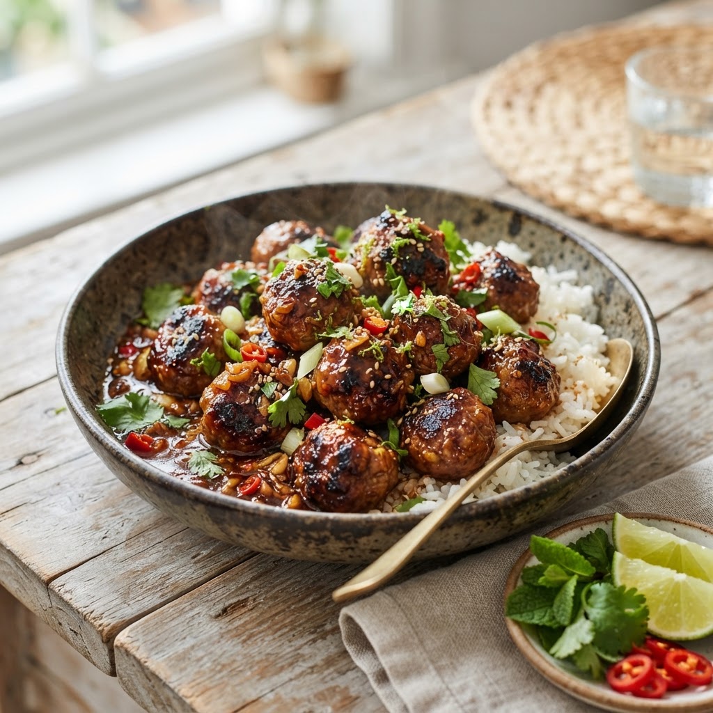 Vietnamese Caramel Pork Meatballs