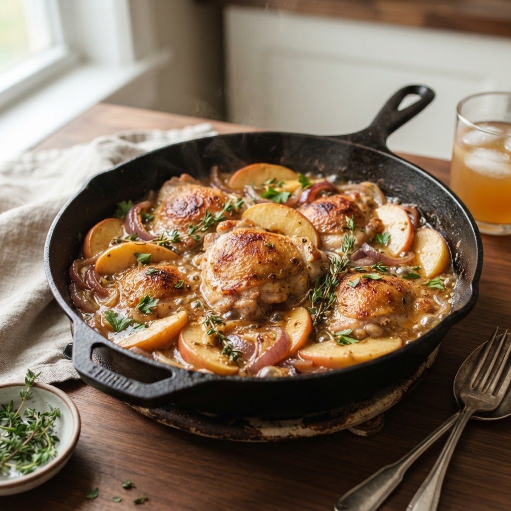 Apple Cider Chicken Skillet