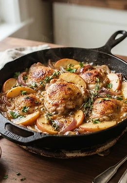 Apple Cider Chicken Skillet