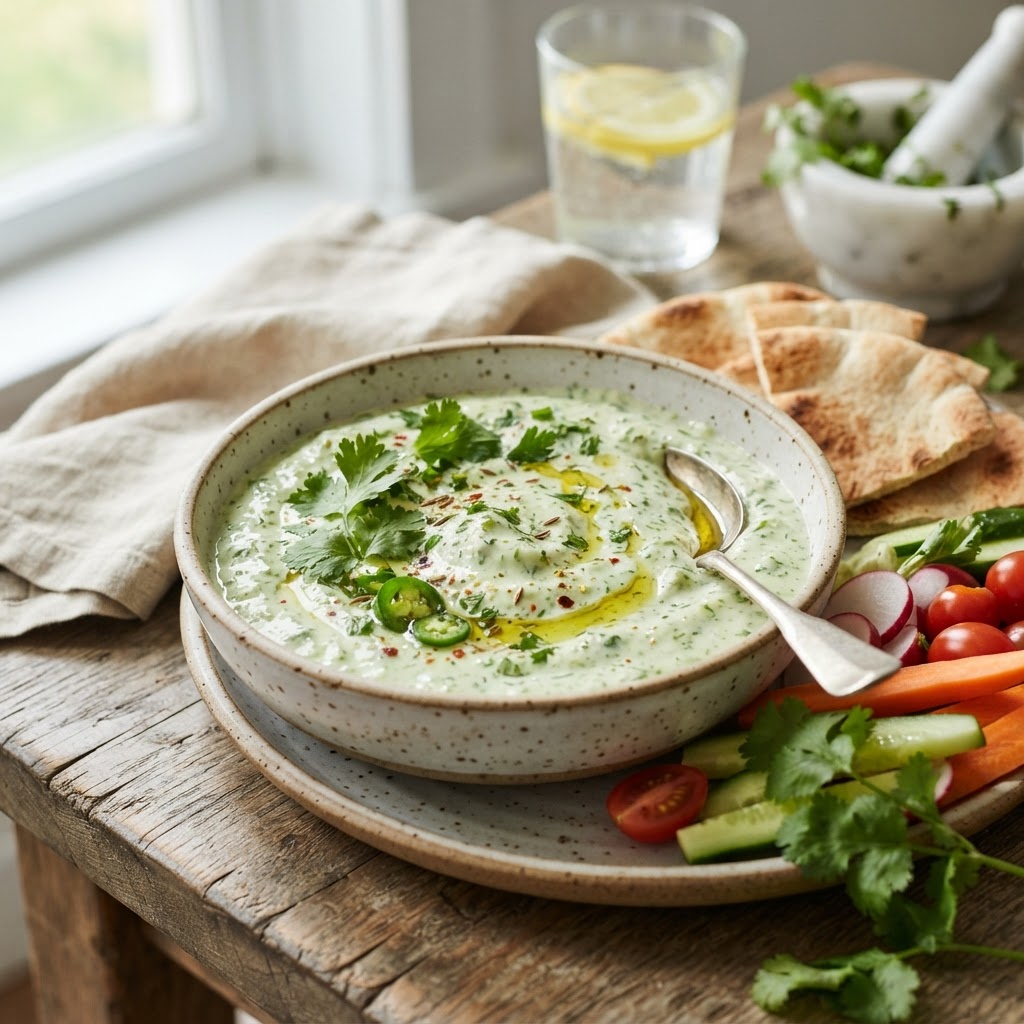Green Harissa Yogurt Sauce