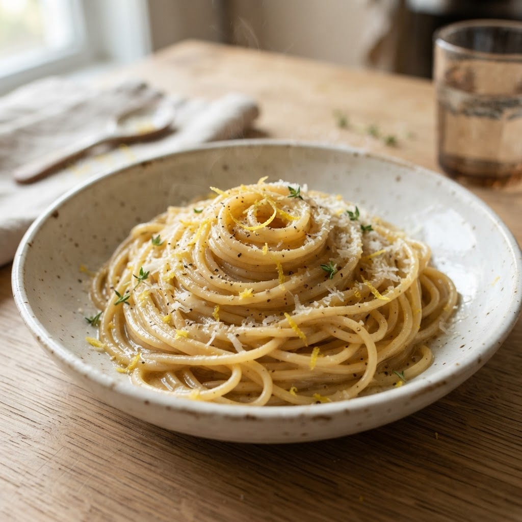 Brown Butter Lemon Spaghetti