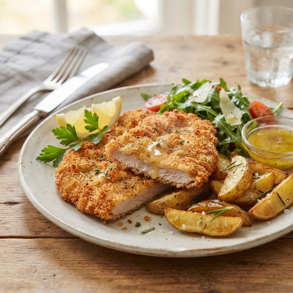 Air Fryer Pork Schnitzel