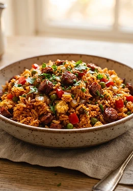 Chorizo Smoked Paprika Fried Rice