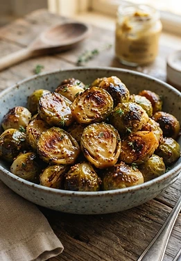 Honey Mustard Brussels Sprouts