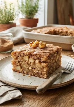 Apple Cider Oatmeal Snack Cake