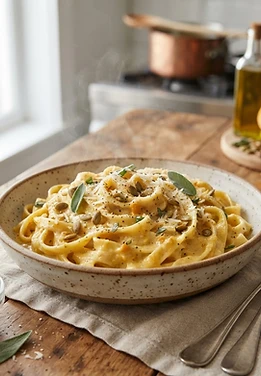 Pumpkin Alfredo Pasta