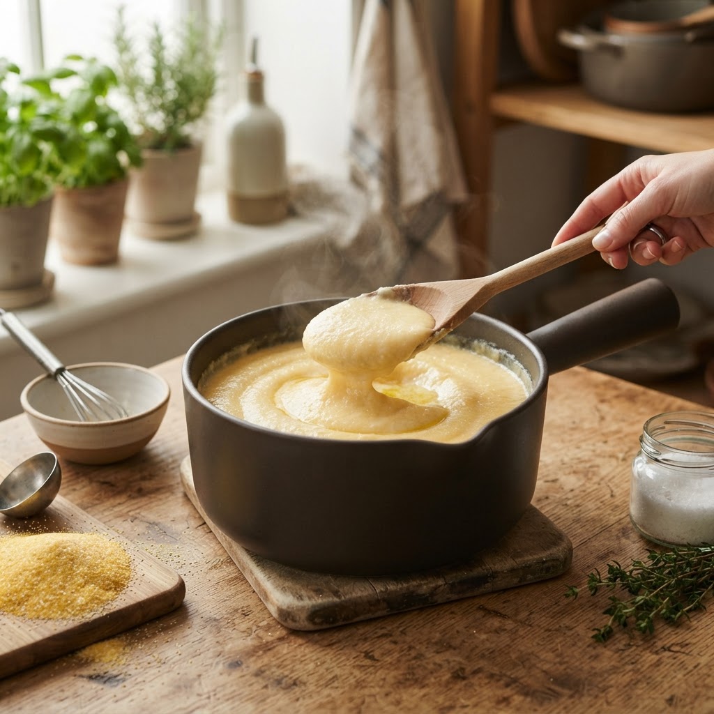 Polenta Ratio and Method: Creamy Without Lumps